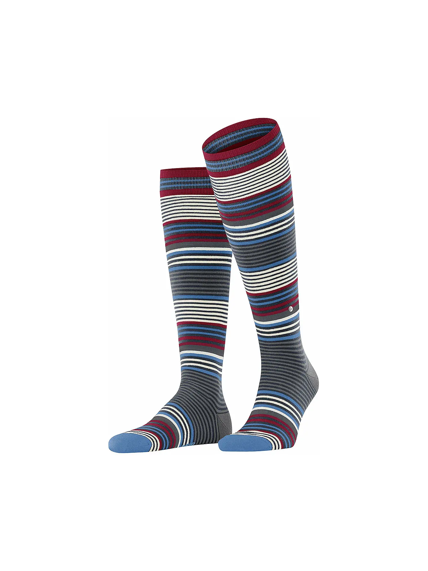 BURLINGTON | Herren Kniestrümpfe STRIPE 40-46 marine | 